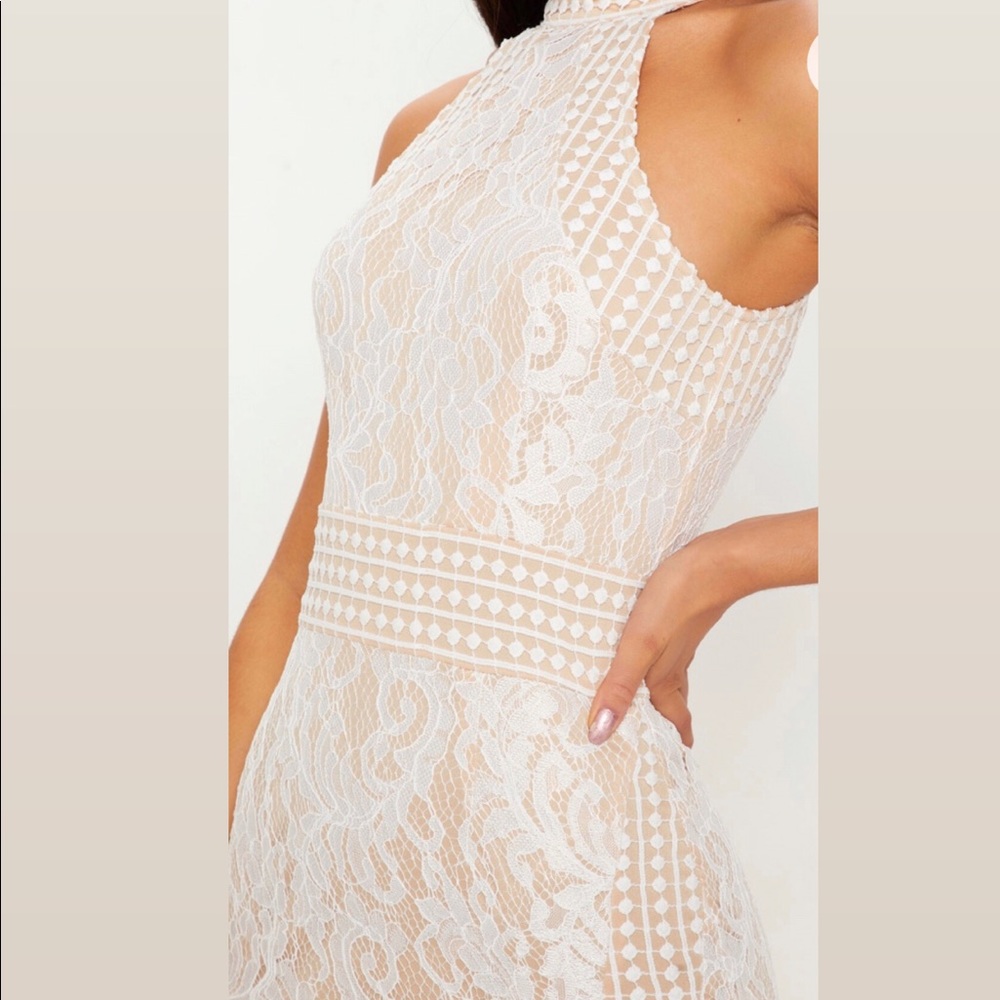 ❌Sold❌ NWT 🔥 PrettyLittleThing Lace Crochet Midi Dress🔥 - Picture 4 of 10